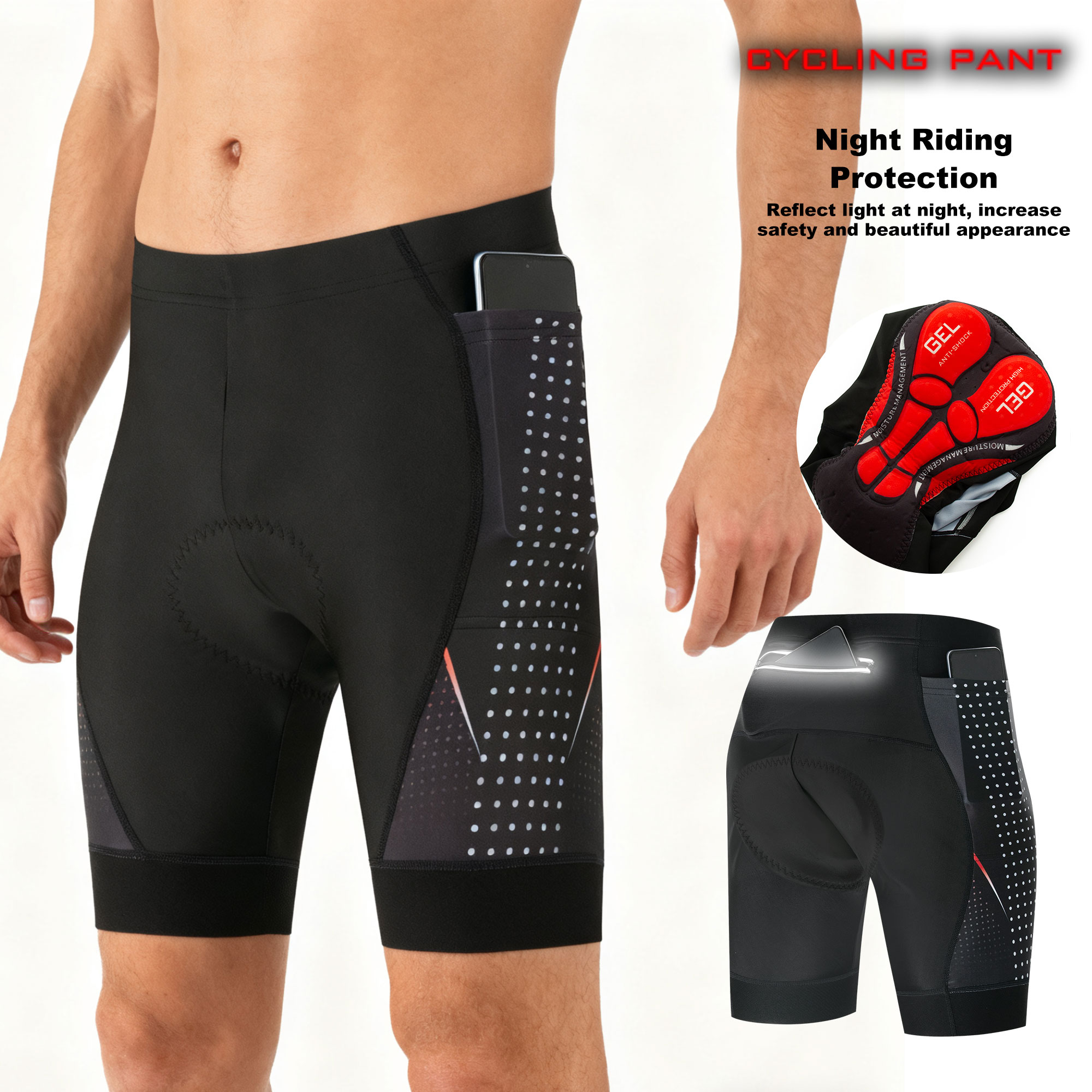 Cycling Gear Padding - Premium Road Bike Shorts With 5D