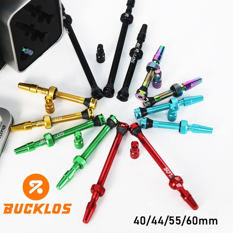 Gravel Bike Tires - BUCKLOS Bicycle Tubeless Valve 40/44/55/60mm Road