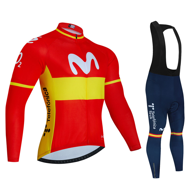 Spain Movistar Autumn Long Sle - Cycling Gear Clothing recension och pris