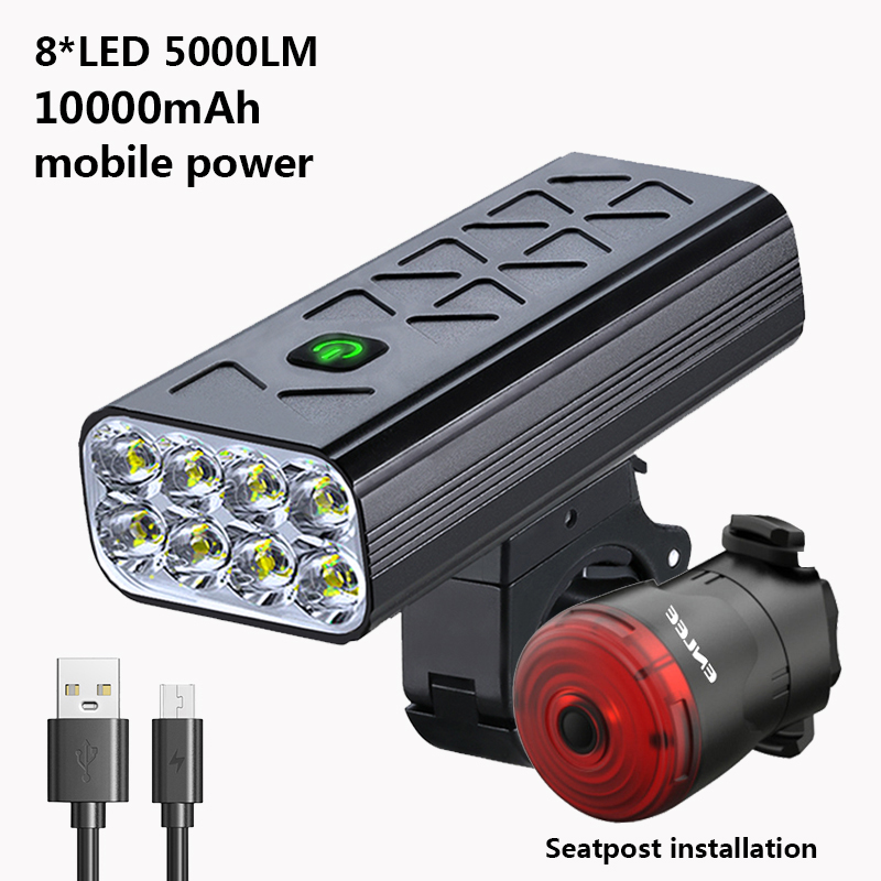 10000 mAh Bike Light Rainproof - Cycling Gear Charging Station recension och pris