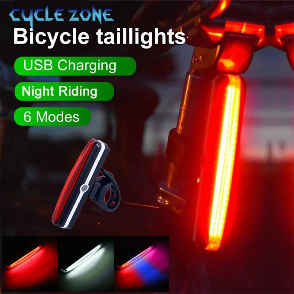 COB LED Bicycle Tail Light 6 M - Cycling Gear Charging Station recension och pris
