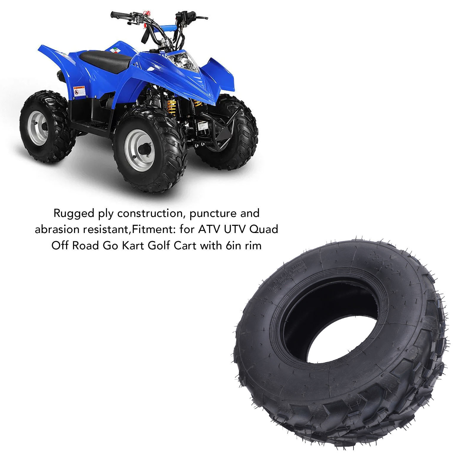 16x8-7 ATV Tire 7 Inch Rubber  - Road Bike Tire recension och pris