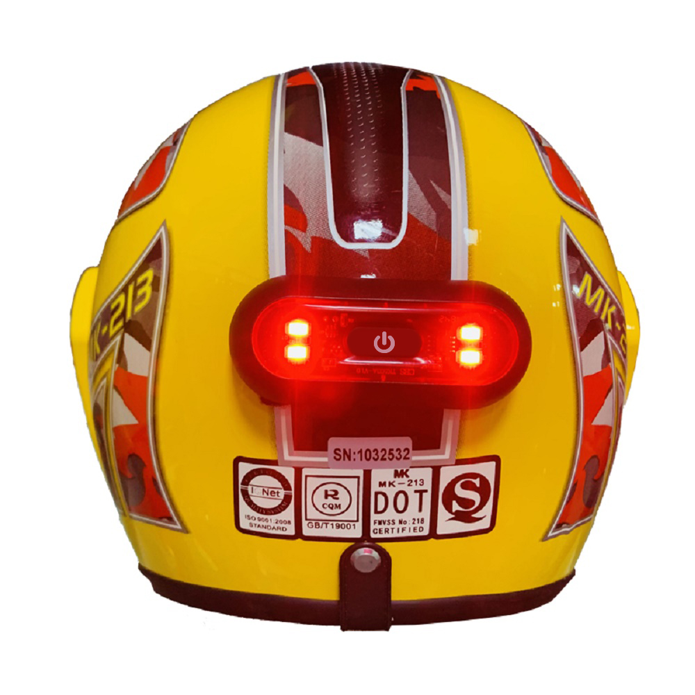 4 Lamp Beads Bicycle Helmet Le - Cycling Gear Charging Station recension och pris