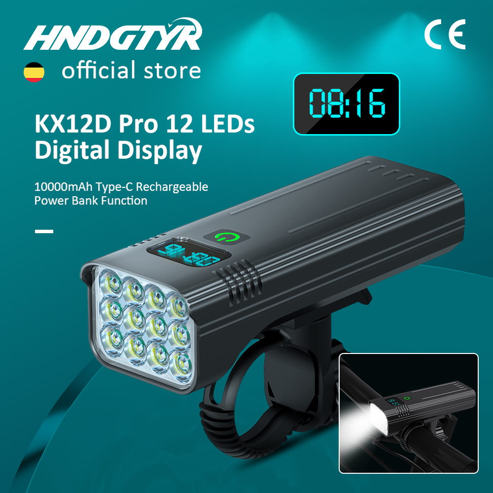 6-12 LEDs Bicycle Light Max 50 - Cycling Gear Charging Station recension och pris