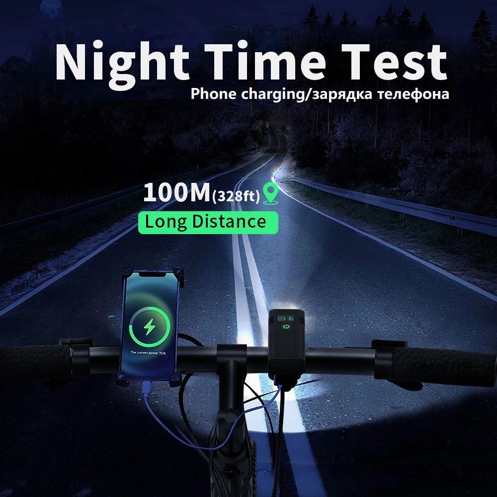 6-12 LEDs Bicycle Light Max 50 - Cycling Gear Charging Station recension och pris