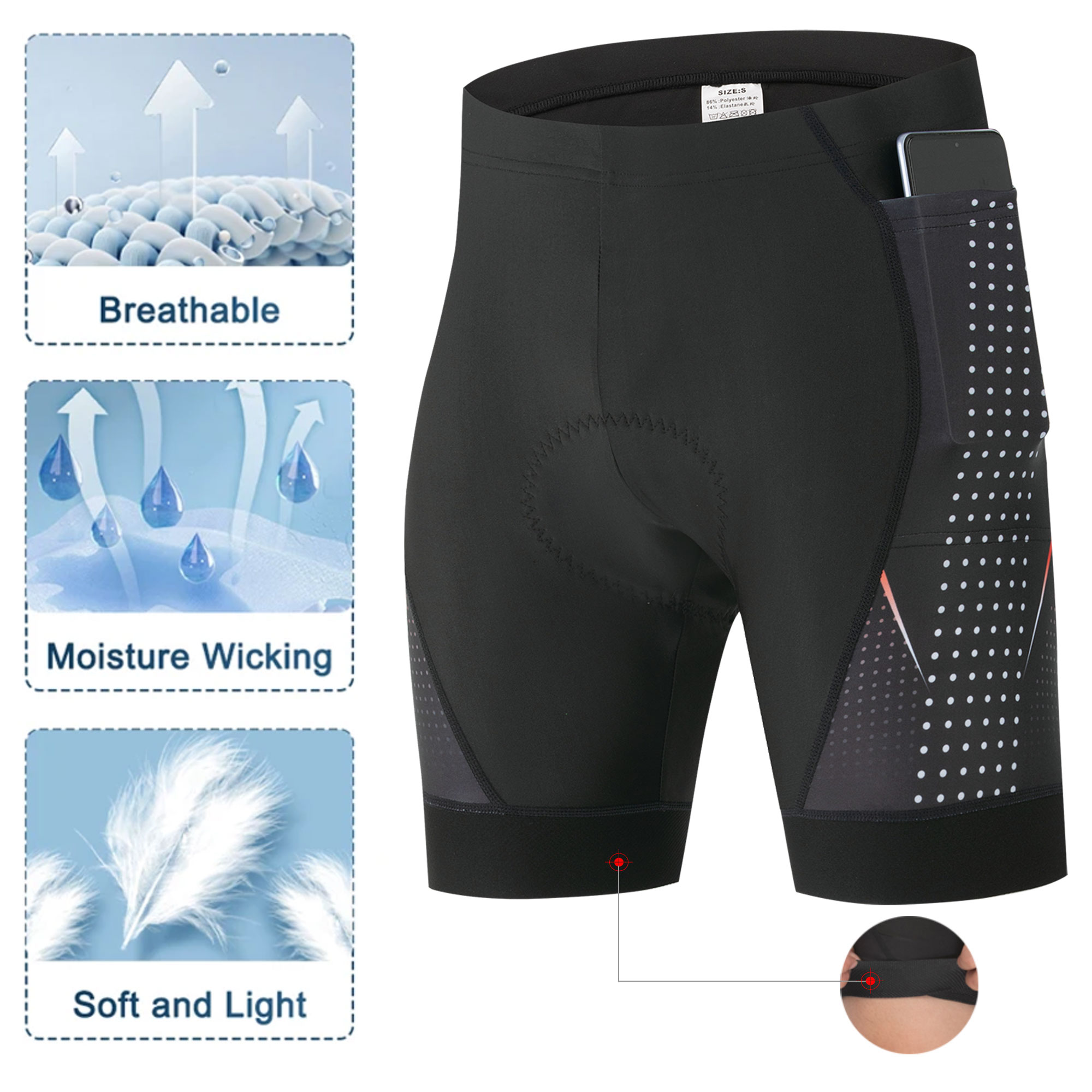 Premium Road Bike Shorts With  - Cycling Gear Padding recension och pris