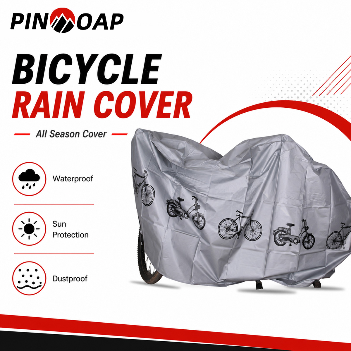 PINMOAP Universal Bicycle Rain - Cycling Gear Organizer Bag recension och pris