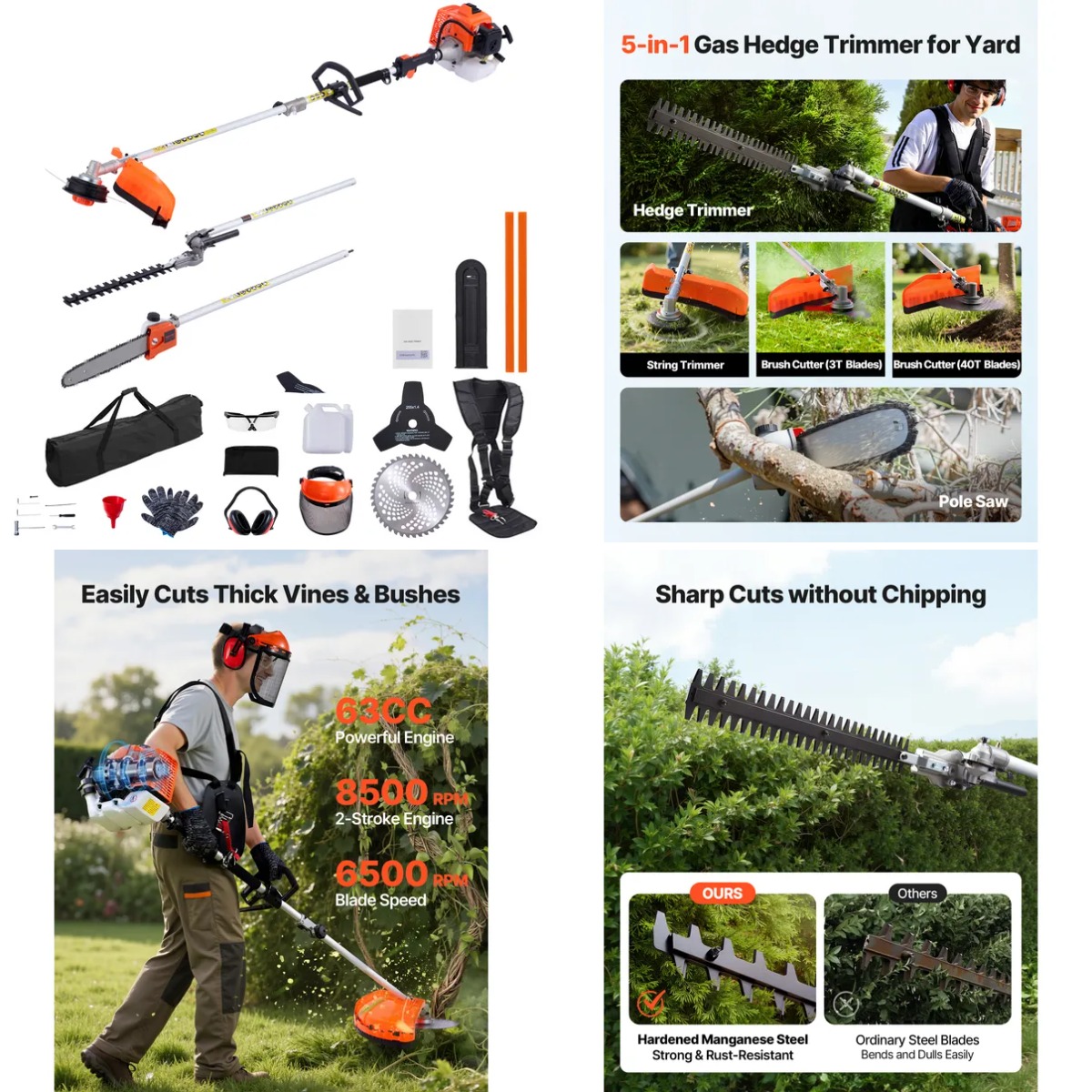 Gas Hedge Trimmer, 2 Cycle Gas - Cycling Protective Gear recension och pris