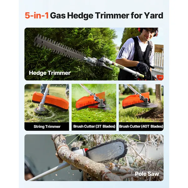 Gas Hedge Trimmer, 2 Cycle Gas - Cycling Protective Gear recension och pris