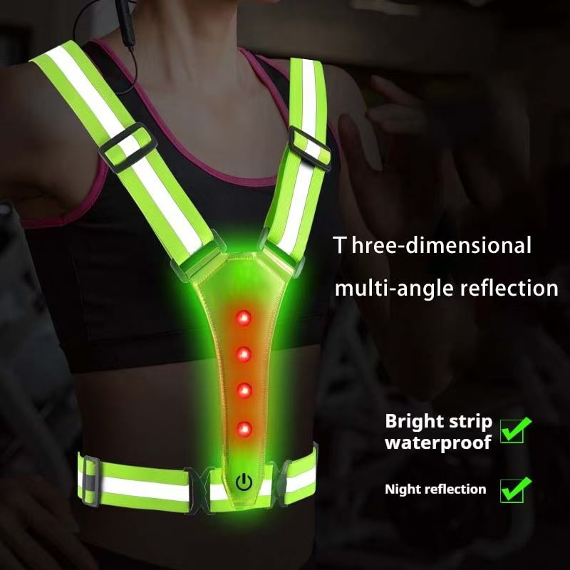 LED Running Vest Reflective Gl - Cycling Gear Clothing recension och pris