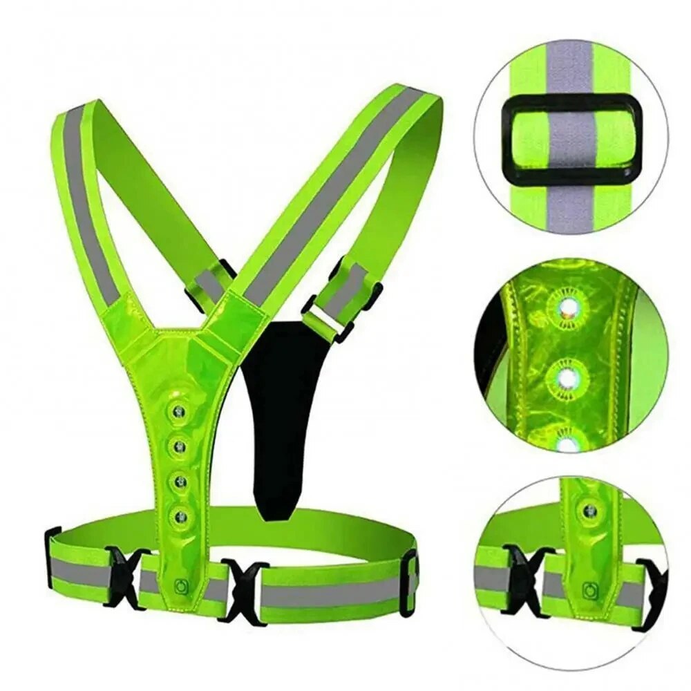 LED Running Vest Reflective Gl - Cycling Gear Clothing recension och pris