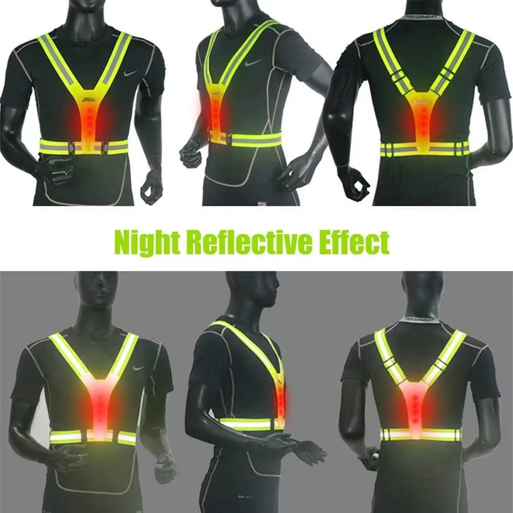 LED Running Vest Reflective Gl - Cycling Gear Clothing recension och pris