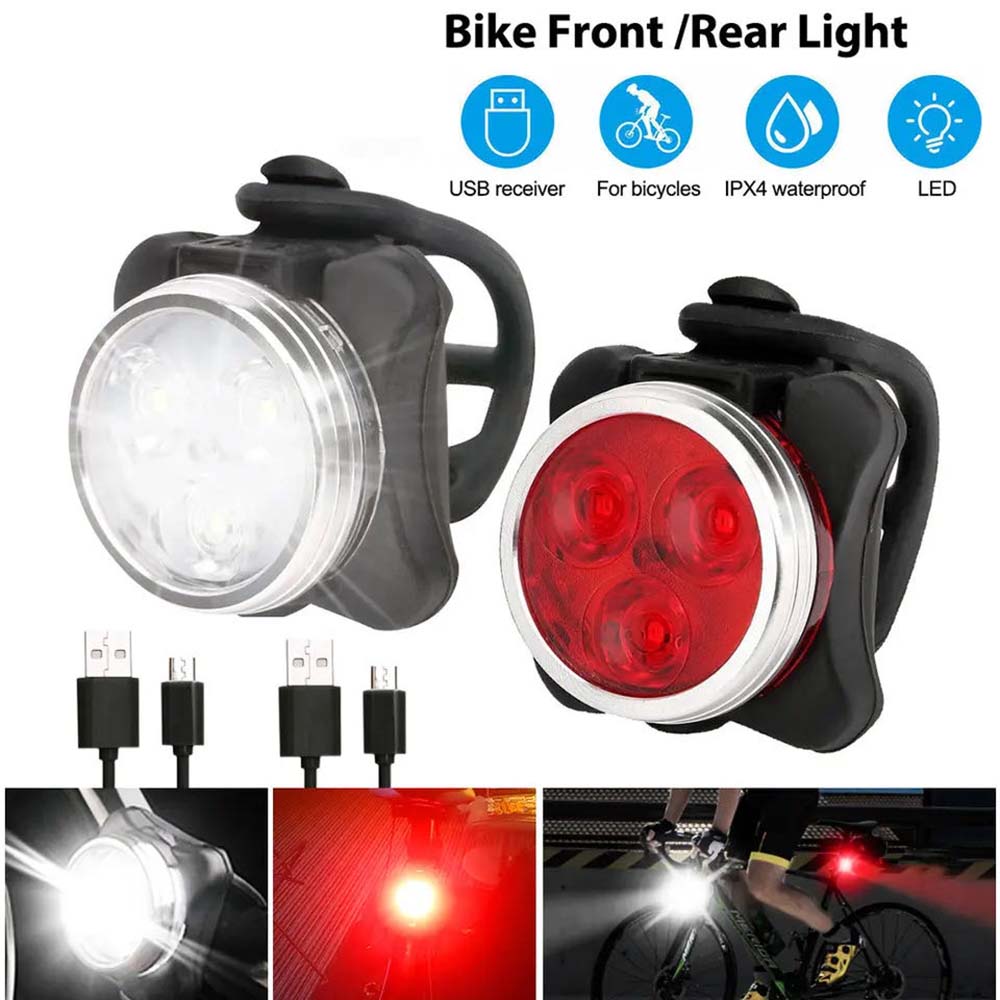 Bicycle Headlight Tail Light O - Cycling Gear Charging Station recension och pris