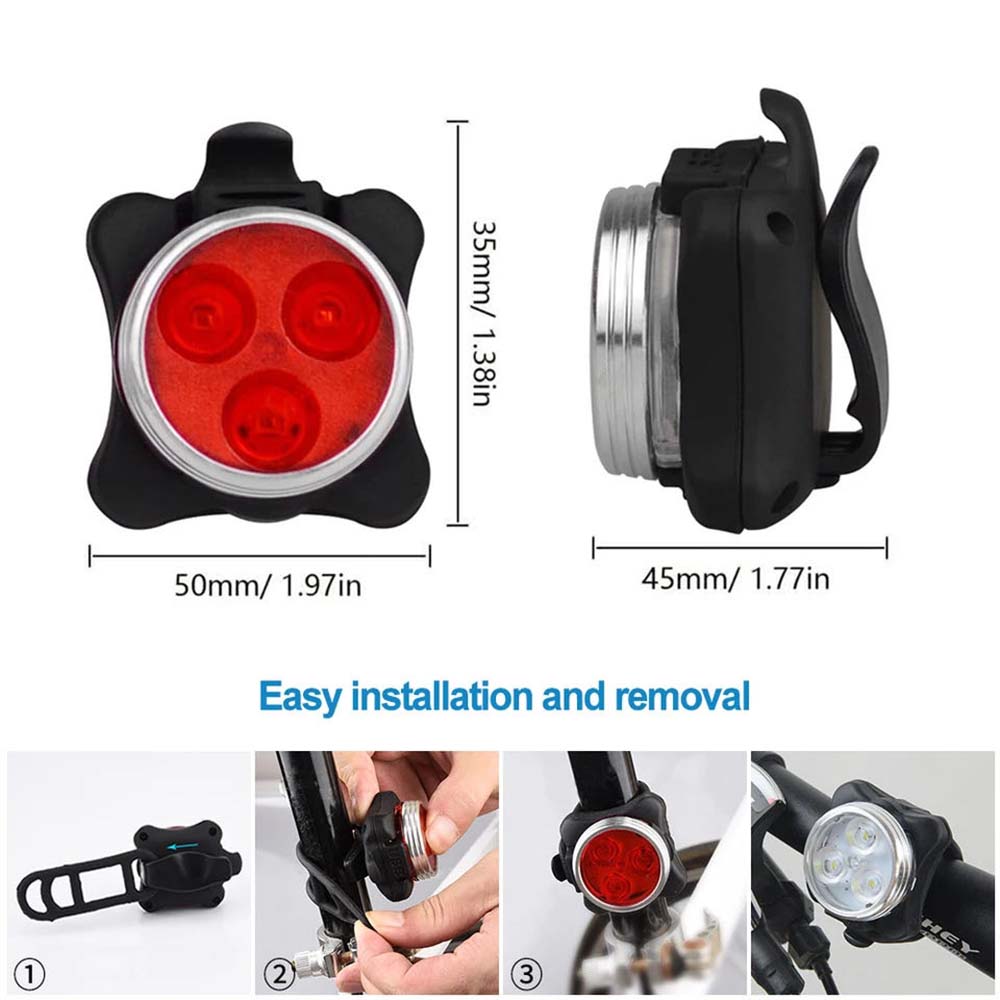 Bicycle Headlight Tail Light O - Cycling Gear Charging Station recension och pris