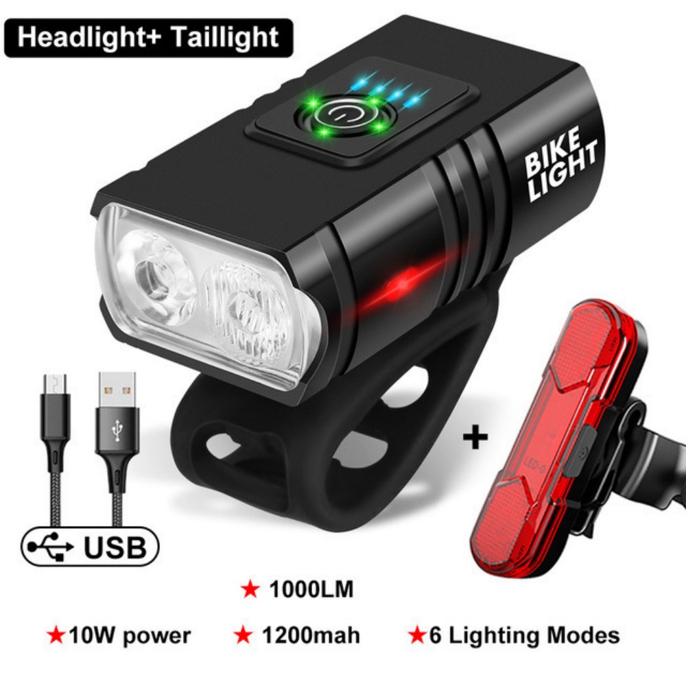 Bicycle Light T6 LED Front USB - Cycling Gear Charging Station recension och pris