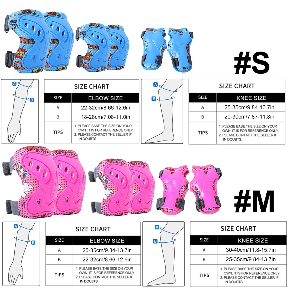 6Pcs Kids 3-12 Years Knee Elbo - Cycling Gear For Kids recension och pris